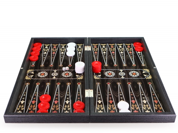 Backgammon - Tavla Orientalisch BACKGAMMON TAVLA XXL Intarsien Look OTTOMAN INCI
